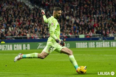 Mamardashvili, ante el Atlético (Foto: Atleti).