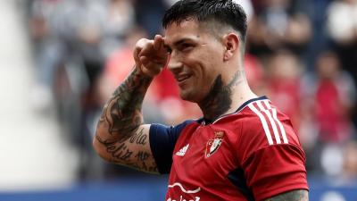 Chimy Ávila celebra un gol con Osasuna (Foto: EFE)