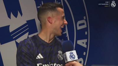 Lucas Vázquez después del partido (Fuente: RR.SS)