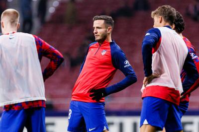 Saúl Ñíguez, en el banquillo del Atlético de Madrid (Foto: Cordon Press).