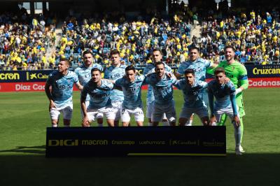 El once titular del Cádiz ante el Celta (Foto: Cristo García).