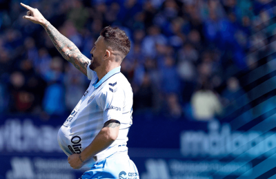 Dioni Villalba celebra el gol de la victoria. (MCF)