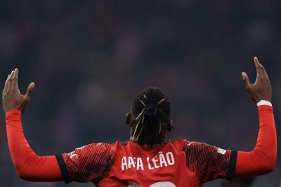 Rafael Leao, con el AC Milan (Foto: Cordon Press).