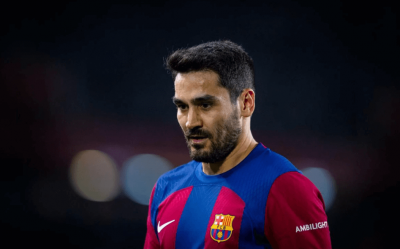 Gündogan, en un partido con el Barça (Foto: FCB).