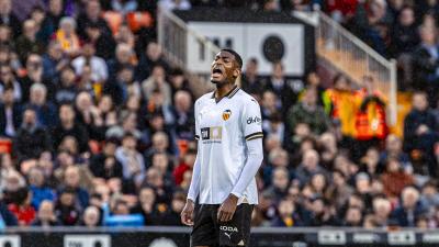 Cristhian Mosquera, ante el RCD Mallorca (Foto: Valencia CF).