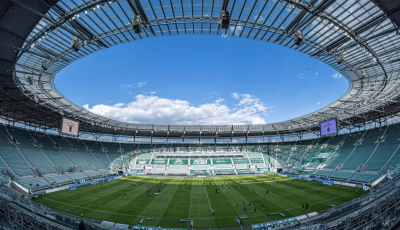 Estadio del Wroclaw, donde se juega la final de la Conference League
