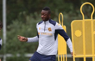 Sadiq Umar se ejercita en Zubieta (Foto: Real Sociedad).