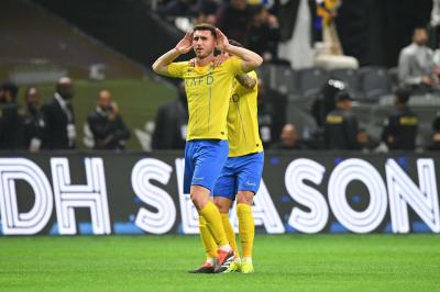 Aymeric Laporte celebra uno de sus goles con el Al-Nassr. (Foto: Cordon Press)