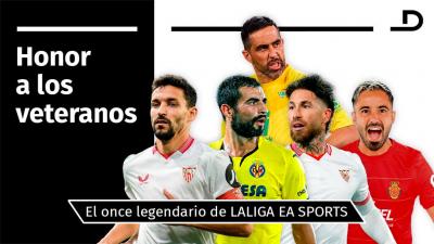 El once veterano de futbolistas de LALIGA.