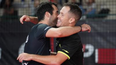 Víctor Sáenz de Navarrete y Vasco Pascoal en el Open de Francia (@A1PadelOfficial)