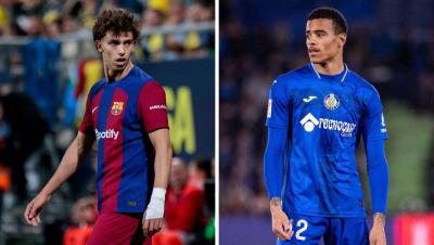 Joao Félix y Mason Greenwood, durante la pasada temporada.
