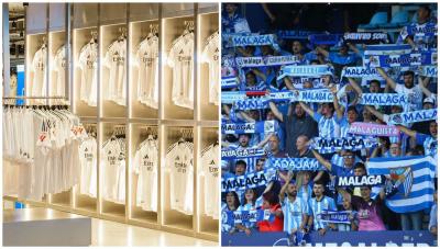 Montaje con imágenes del Real Madrid y del Málaga CF.