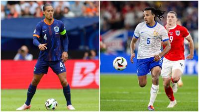 A la izquierda, Virgil Van Dijk. A la derecha, Jules Koundé (Fotos: Cordon Press)