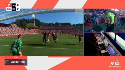 Polémico penalti anulado en el Girona vs Barcelona por mano de Iñigo  Martínez