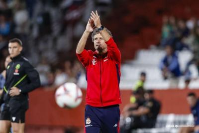 Imanol Idiakez, durante el Albacete - Dépor (Foto: LaLiga).