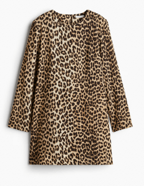 Vestido h&m animal orders print