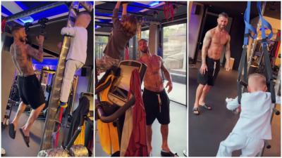 Los hijos de Sergio Ramos se cuelan en su gimnasio y no le dejan entrenar: “¡Así no se puede, h