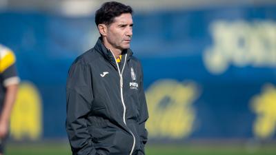 Marcelino García Toral, en un entrenamiento del Villarreal (Foto: VCF).