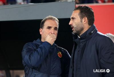 Rubén Baraja, ante el RCD Mallorca (Foto: LALIGA).