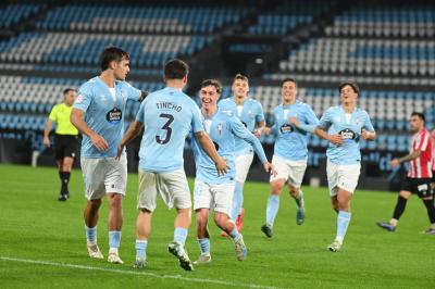 Celebración del gol de Óscar Marcos (Foto: RC Celta).