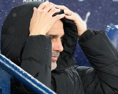 Pep Guardiola, en el Manchester City - Nottingham Forest (Foto: CordonPress).