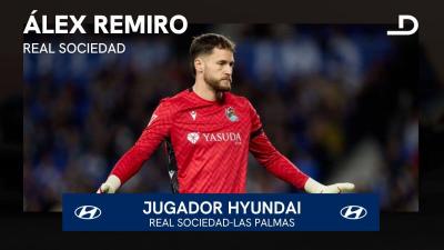 Álex Remiro, jugador Hyundai del Real Sociedad-Las Palmas.
