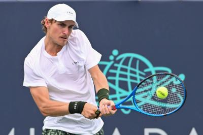 Max Purcell, durante un partido de tenis (Foto: Cordon Press).