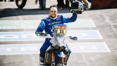 Lorenzo Santolino, en el Dakar 2025.
