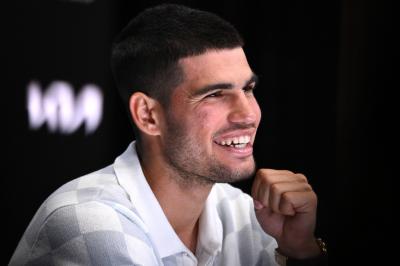 Carlos Alcaraz, tras su primer partido en el Open de Australia (Foto: EFE).