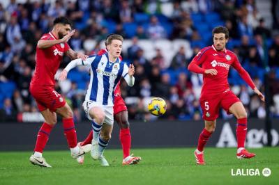 Beñat Turrientes en el Real Sociedad-Getafe (Foto: LaLiga).
