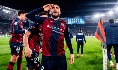 Gol del Levante UD en el Ciutat de València.