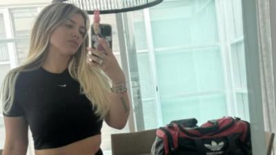Wanda Nara en una foto en sus redes sociales (Captura de Instagram)