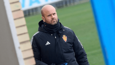Miguel Ángel Ramírez, en una sesión del Real Zaragoza (Foto: RZ).