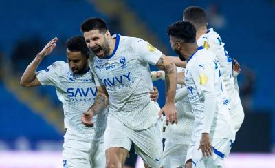 Mitrovic, durante un partido con el Al-Hilal (Foto: X).