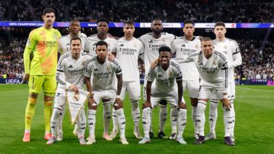 El once del Real Madrid ante el Arsenal en el Santiago Bernabéu (foto: Real Madrid Twitter).