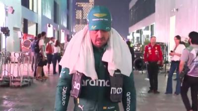 Fernando Alonso, tras el Gran Premio de Arabia Saudí (Foto: DAZN).
