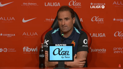 Jagoba Arrasate, en rueda de prensa tras el Mallorca-Getafe.