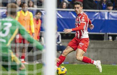 Gaspar Campos, en un partido con el Sporting (Foto: LALIGA).