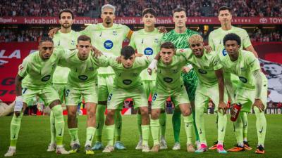 Once inicial del Barcelona ante el Athletic (foto: FCB X).