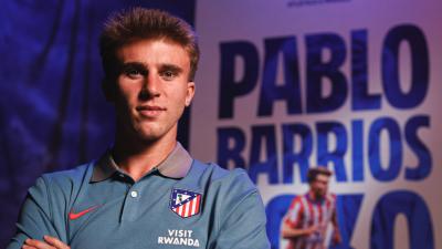 Pablo Barrios renovó su contrato hasta 2030 con una cláusula casi prohibitiva (foto: Atlético tw