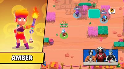 Amber brawler legendario fuego brawl stars