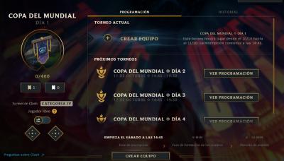 Horarios Clash