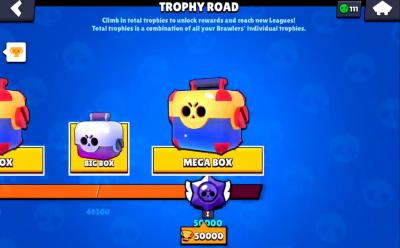 El camino de trofeos de Brawl Stars