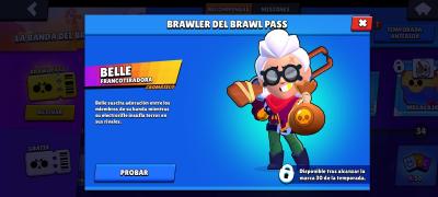 Belle, la brawler del Brawl Pass 6