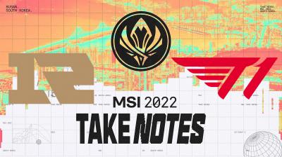 RNG T1 final MSI 2022 LoL
