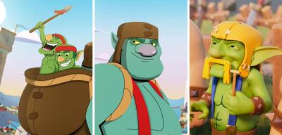 Duende Gigante, duendes de lanza y duendes, en Clash Royale