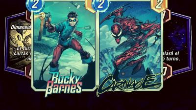 Bucky y Carnage en Marvel Snap