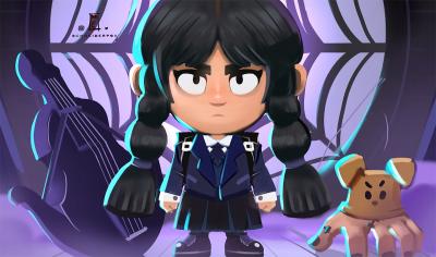 miercoles netflix skin brawl stars