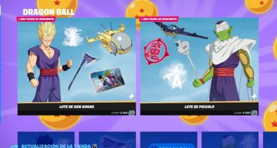 nuevas skins dragon ball gohan piccolo Fortnite