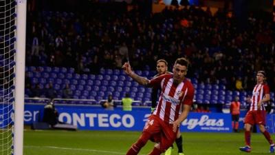 Oblak y Giménez, tras el fallo.